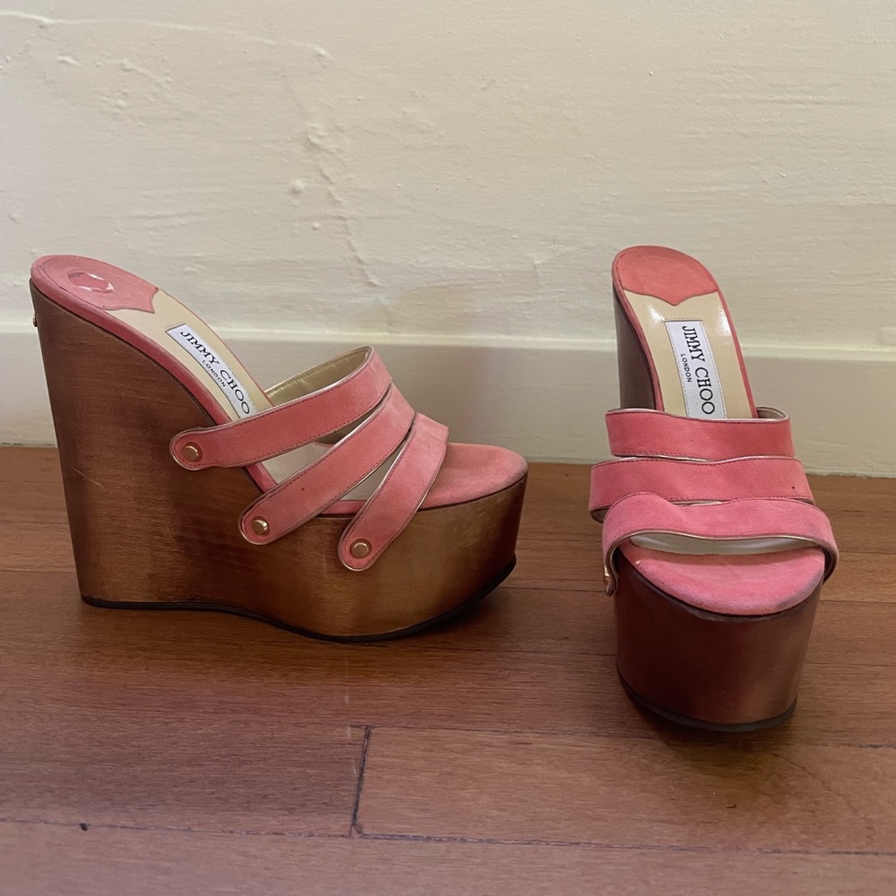 Jimmy choo platform wedges